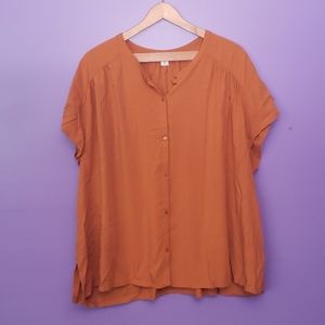 Old Navy mustard button down top